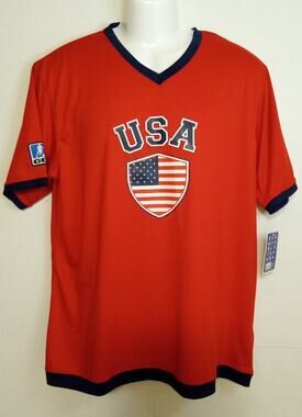 U.S.A. GOL Team Soccer Red Jersey Adult Medium